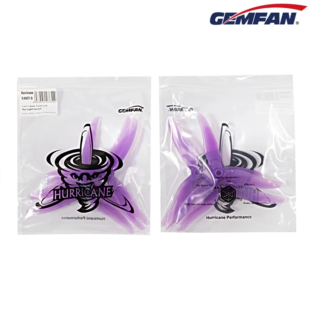 ใบพัด Gemfan JB Hurricane 5147 - Drone Racing Propeller บทวิจารณ์และราคา