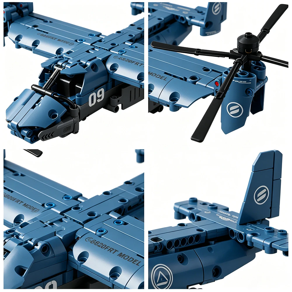 ชุดบล็อกประกอบเครื่องบิน V-22  - Jjrc Drone X12 บทวิจารณ์และราคา